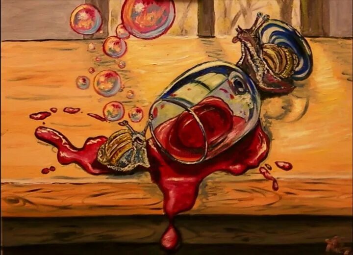 Пьяная улитка красная ул 1 2 фото Drunken Snails, Painting by Weaselwise Artmajeur