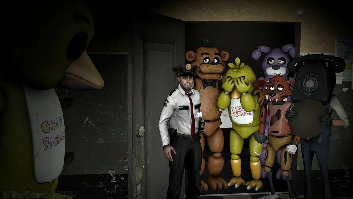 Пять ночей с фредди фото We'll see you for a while, then. by OfficerSchmidtFTW on DeviantArt FNAF animatr