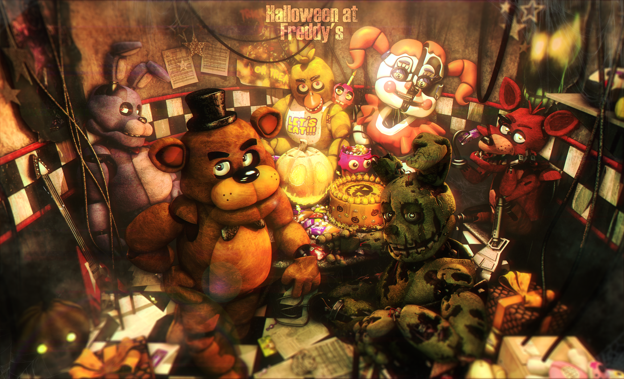 Пять ночей с фредди фото Сообщество Steam :: :: FNaF SFM Halloween at Freddy's 2020