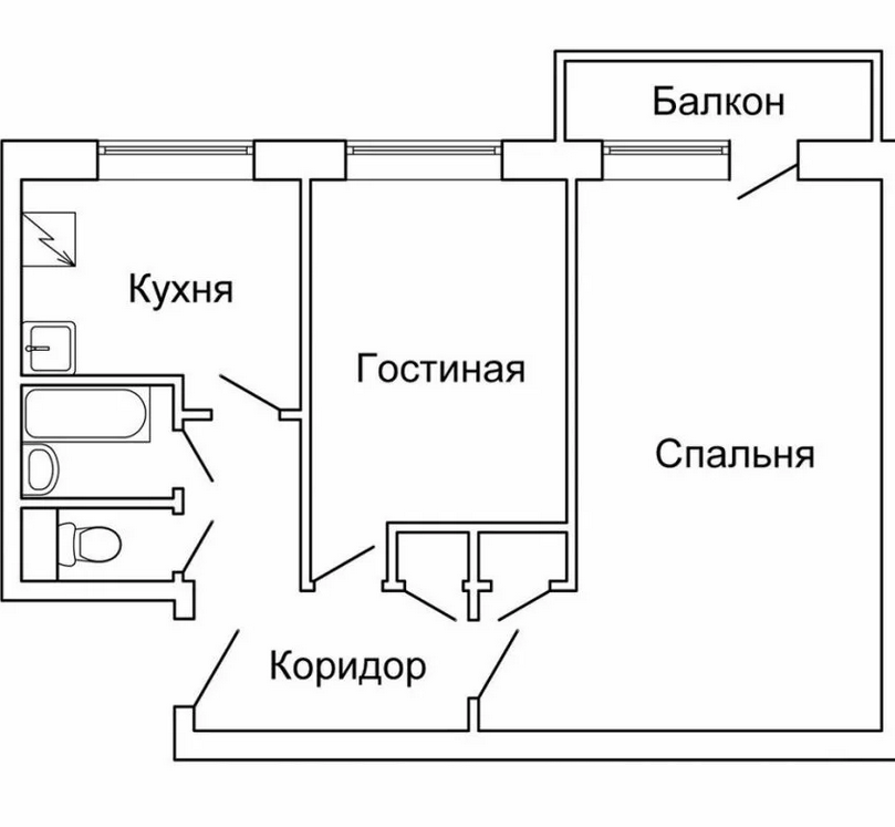 Пятиэтажка планировка 2 комнатной квартиры Купить 2-комнатную квартиру, 45.3 м² по адресу Москва, Путевой проезд, 34, 4 эта