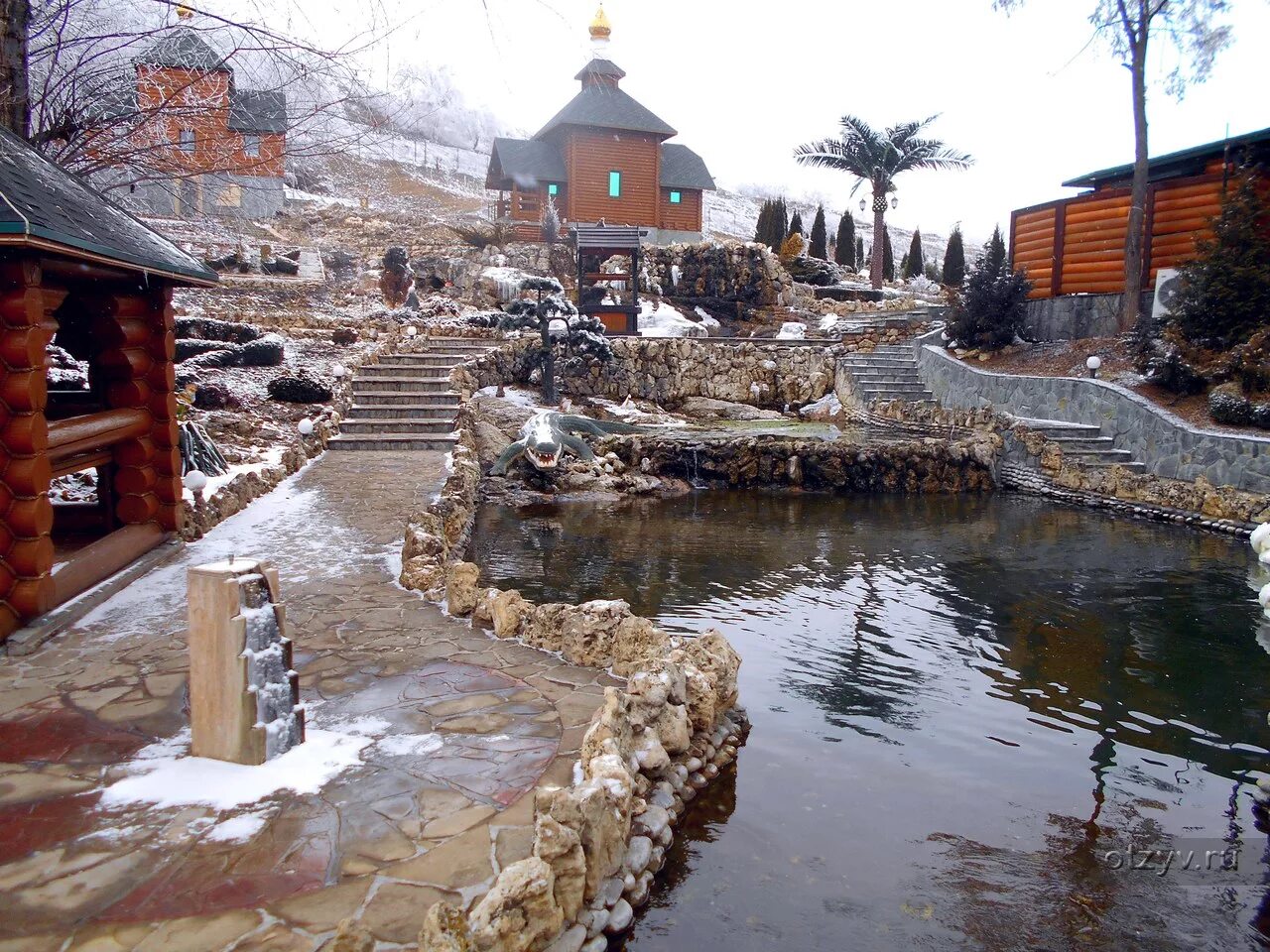 Пятигорск парк родник фото Зимнее очарование нового парка Родник в Пятигорске - рассказ от 13.02.17