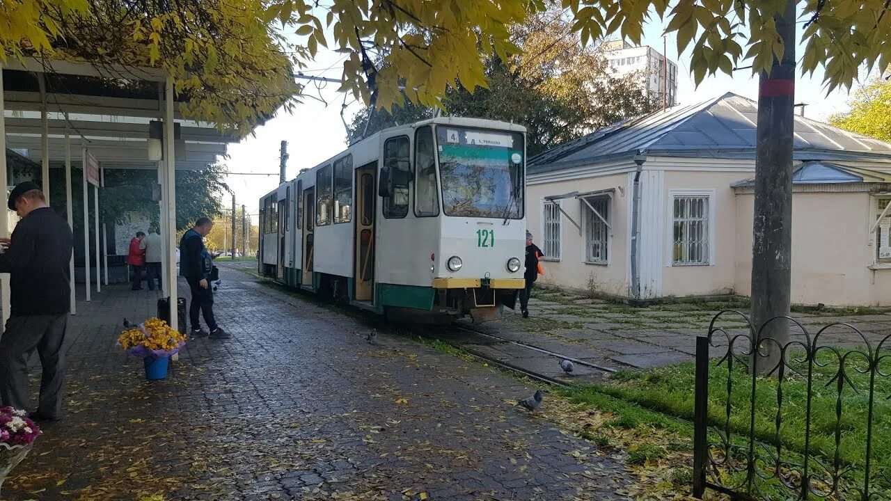 Пятигорск трамвай фото Пятигорский трамвай на Tatra KT4US Машук-ул. Московская 19 октября 2022г. - YouT