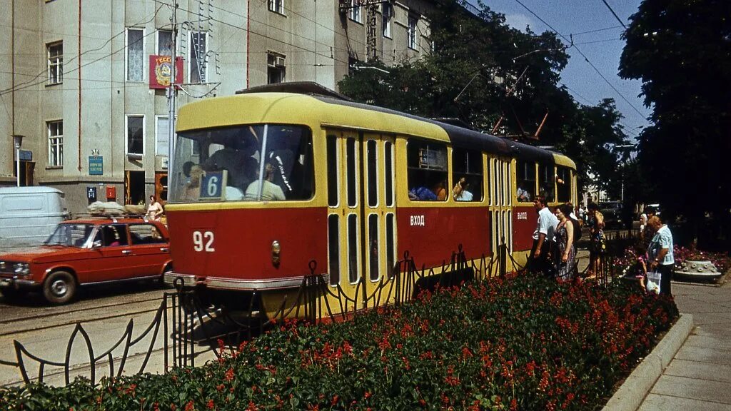 Пятигорск трамвай фото Pyatigorsk, Tatra T3SU 92; Pyatigorsk - Old photos - Photo - Urban Electric Tran