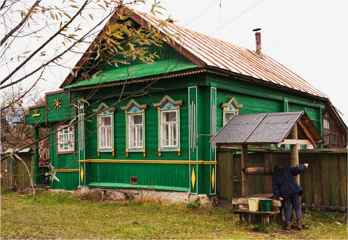 Пятистенный дом в деревне фото Советские сельские дома