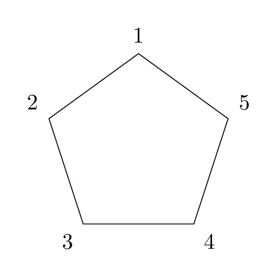 Пятиугольник фото 1 класс математика tikz pgf - A pentagon with labeled edges - TeX - LaTeX Stack Exchange