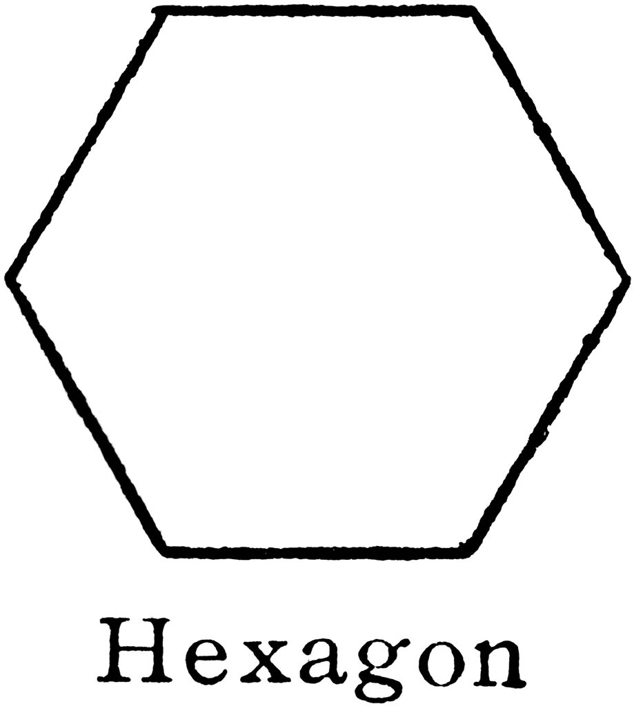 Пятиугольник фото 5 класс Hexagon Printable