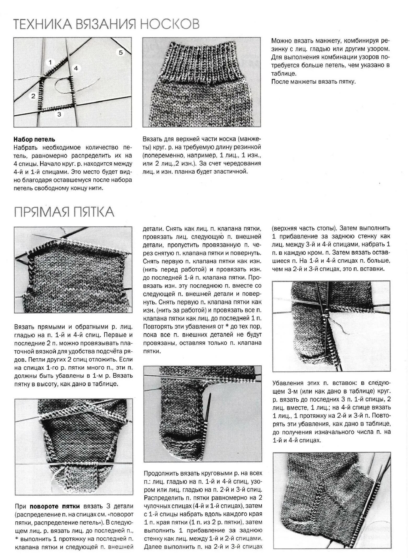 Пятка спицами схема описание Вязать носки пятку спицами для начинающих: найдено 87 изображений