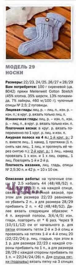 Пятка стронг спицами схема описание Носки вязаные спицами 5 ✶ Чудо-Клубок.Ру ✶