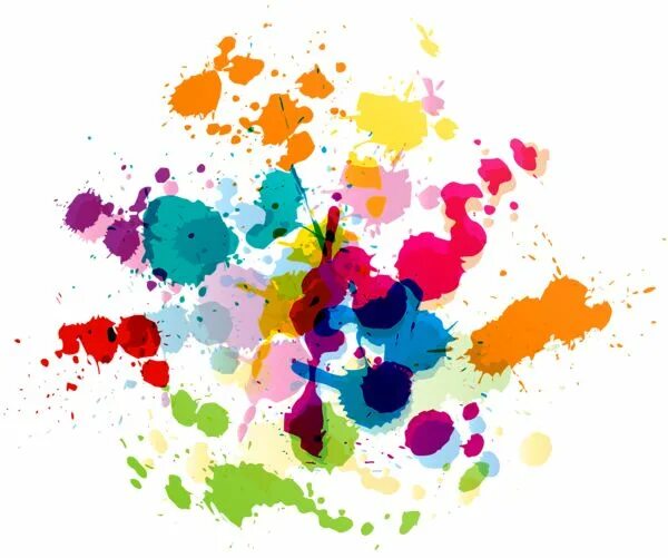 Пятна краски фото Colorful Paint Splatter Transparent Clip Art Image Free clip art, Clip art, Wate