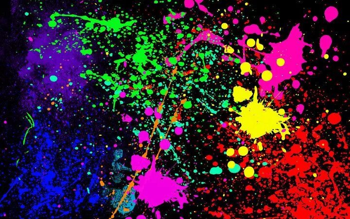 Пятна краски фото bright pop of splatter paint