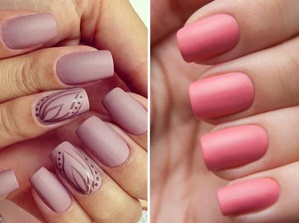 Пыльная роза маникюр на короткие Manicura rosa: la tendencia actual de verano