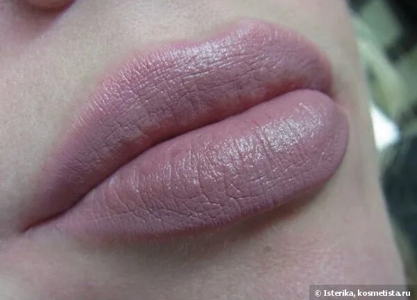 Пыльная роза перманентный макияж Матовые губы с E.l.f. Matte Lip Color "Tea rose" Отзывы покупателей Косметиста