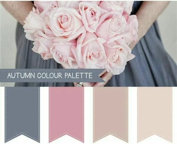 Пыльная роза цвет сочетание одежда Dusty Blue and Blush Wedding Color Palette