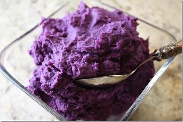 Пюре из фиолетовой картошки фото Pin by Seventeen Ravens on Purple Sweet Potatoes Purple food, Purple sweet potat