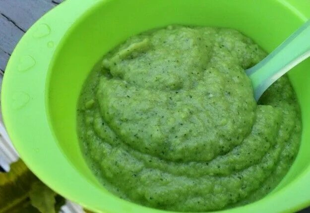 Пюре из кабачка рецепт с фото Zucchini and Pea Puree for babies - Real Recipes from Mums Recipe Pureed food re