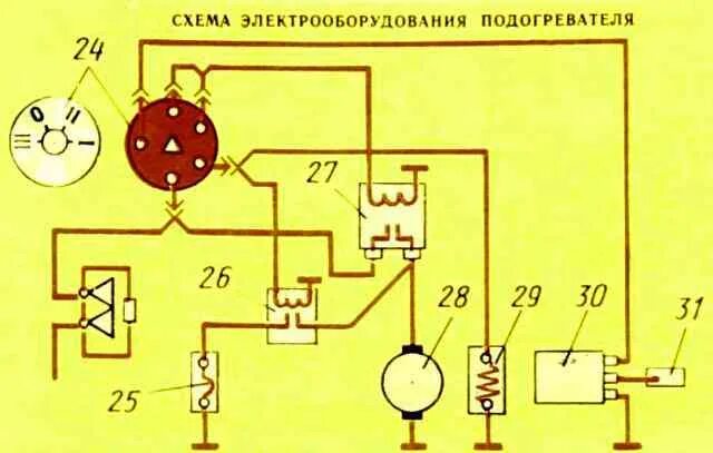 Пжд 30 устройство схема подключения проводов preheater KAMAZ scheme