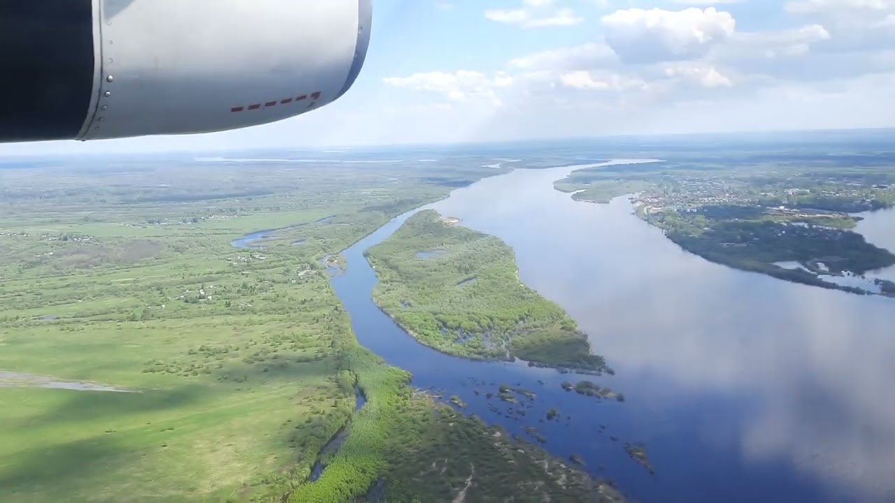 Р сев фото 01.06.22. Посадка в Котласе на ВПП-12. р.Уфтюга, р.Северная Двина, р.Вычегда - Y