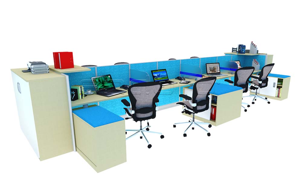 Рабочая станция фото Fancy Big Workstation - Office Furniture Manufacturer in Jakarta, Indonesia Offi