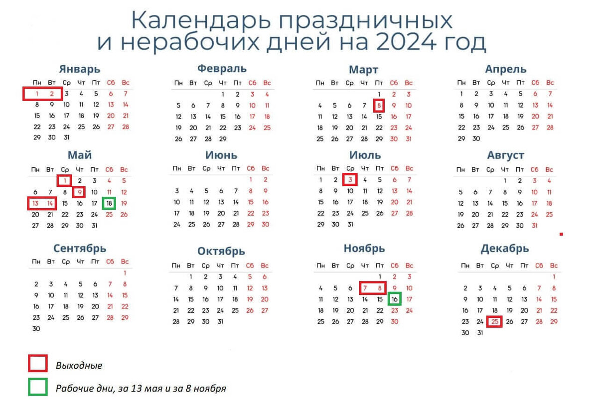 Рабочий календарь на 2024 с переносами выходных Появилась информация о переносах рабочих дней в Беларуси в 2024 году NPR.BY - На