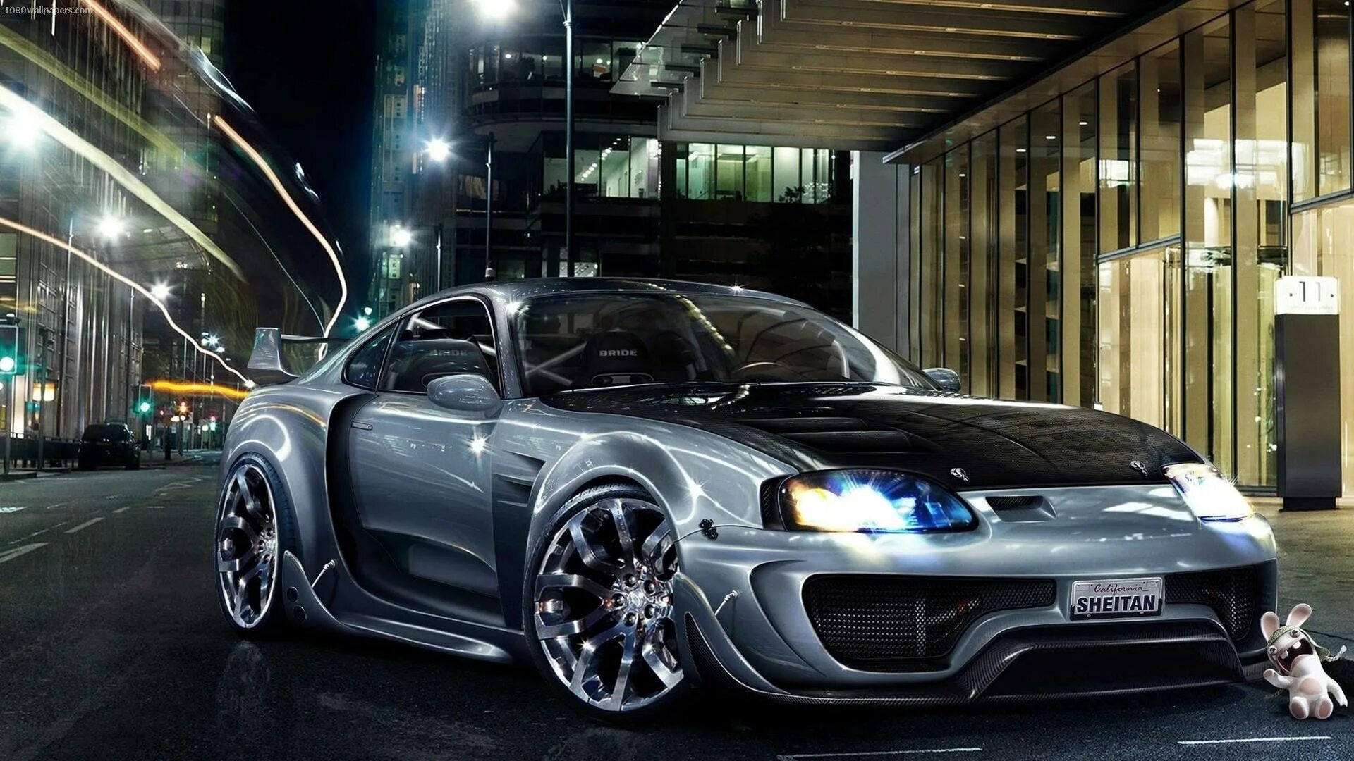 Рабочий стол машины тюнинг Download Titanium Silver Toyota Supra Car Wallpaper Wallpapers.com