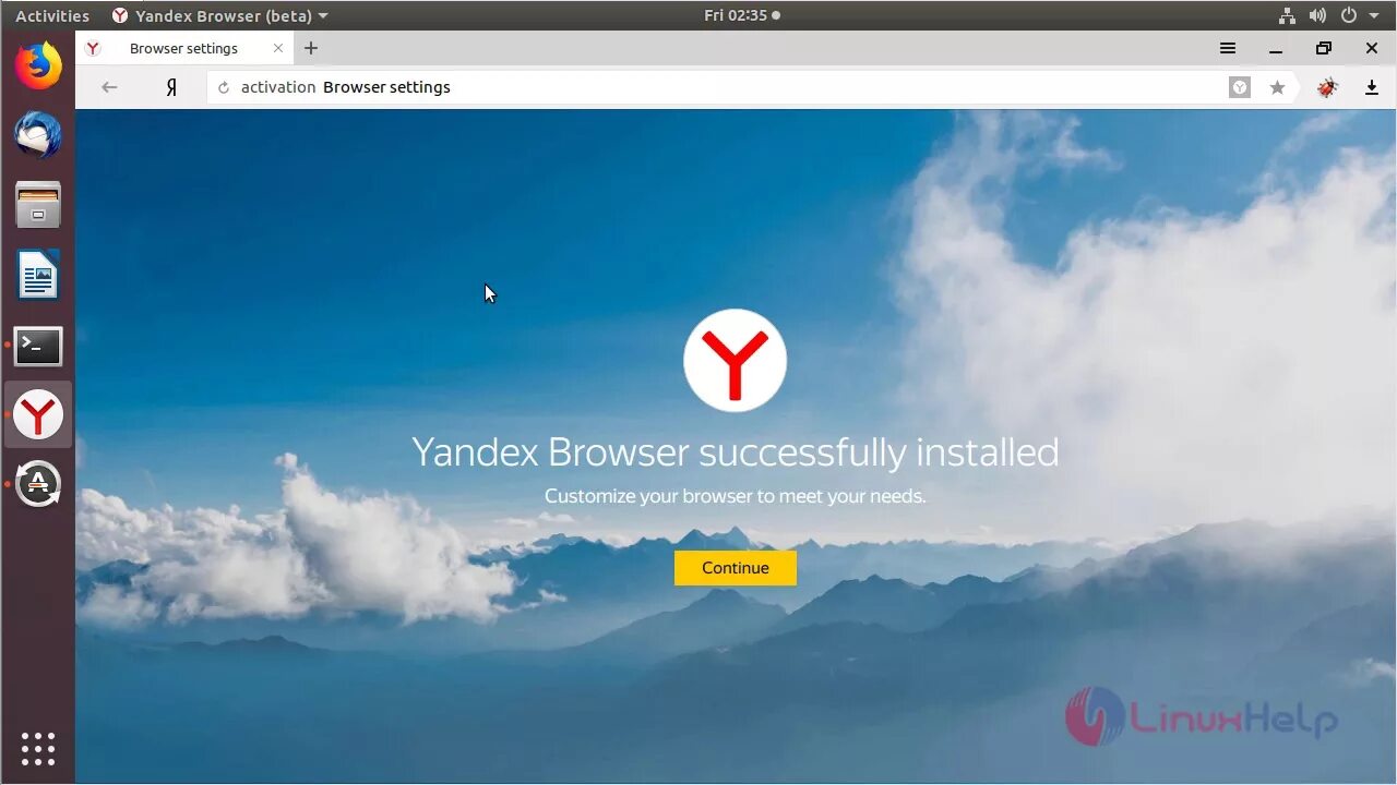 Рабочий стол яндекса фото How to install Yandex 18.4 on Ubuntu 18.04 - YouTube