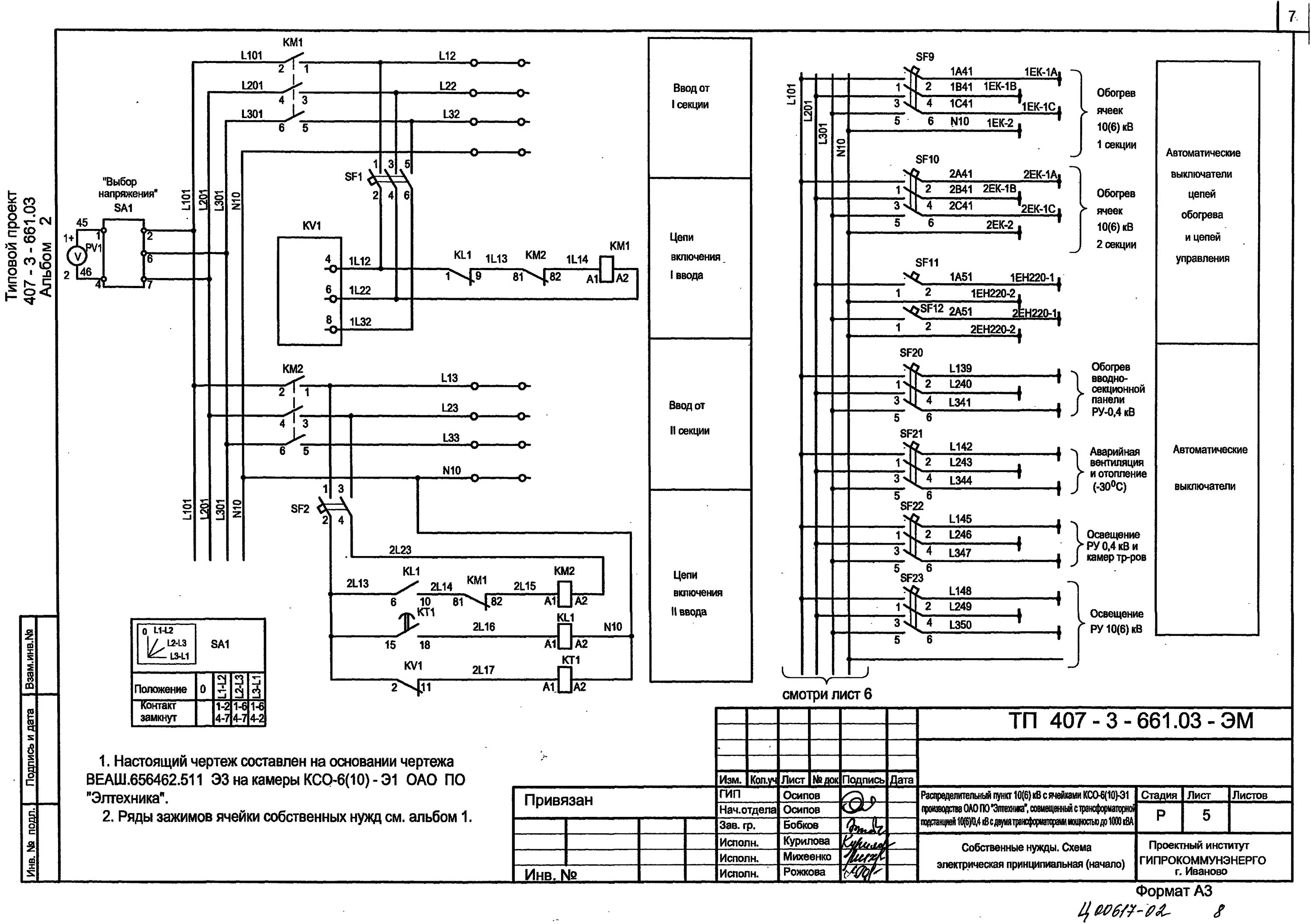 Работа с принципиальными и монтажными электрическими схемами Скачать Типовой проект 407-3-661.03 Альбом 2. Электросиловое оборудование. Элект