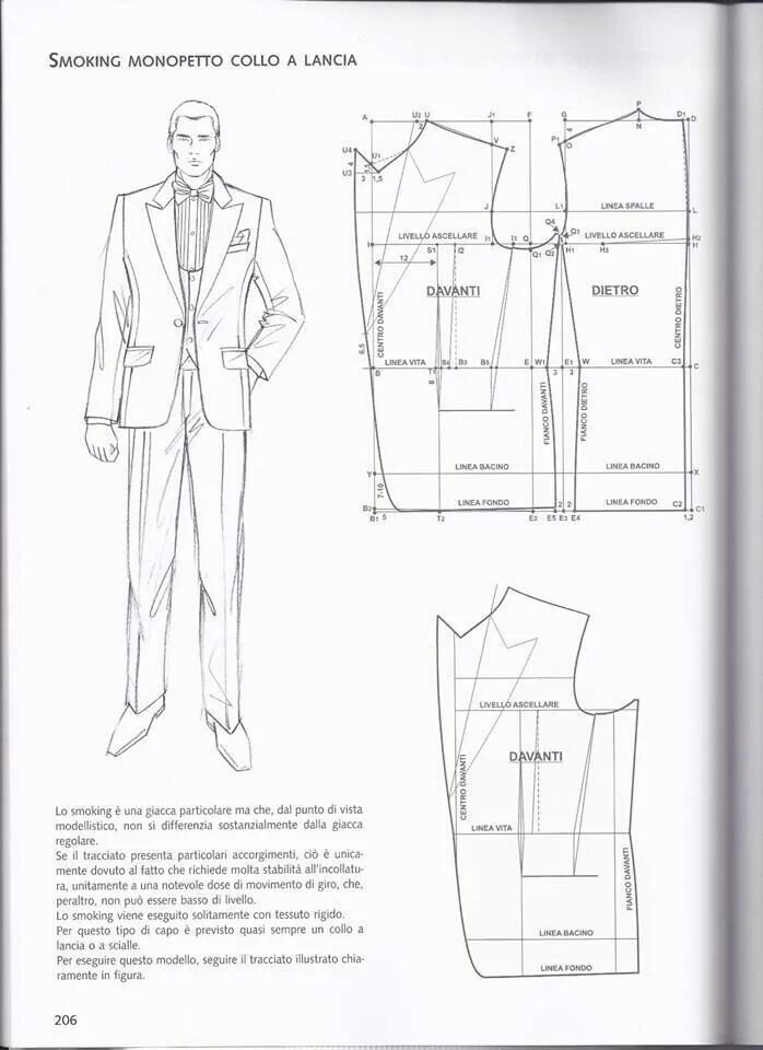 Работа с выкройкой мужского пиджака Конструирование, технология одежды/кройка, шитье Suit sewing patterns, Coat patt