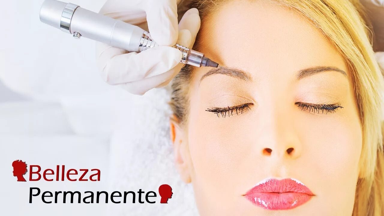 Работа татуажа Belleza Permanente Pigmentação Capilar e Maquiagem Permanente - YouTube