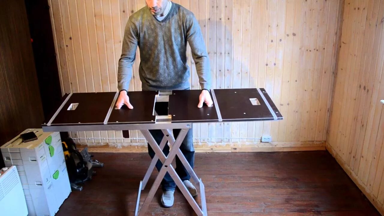 Работающие самоделки Тележка - верстак раскладной 2016 (обзор) ; Folding Workbench and Cart - YouTube