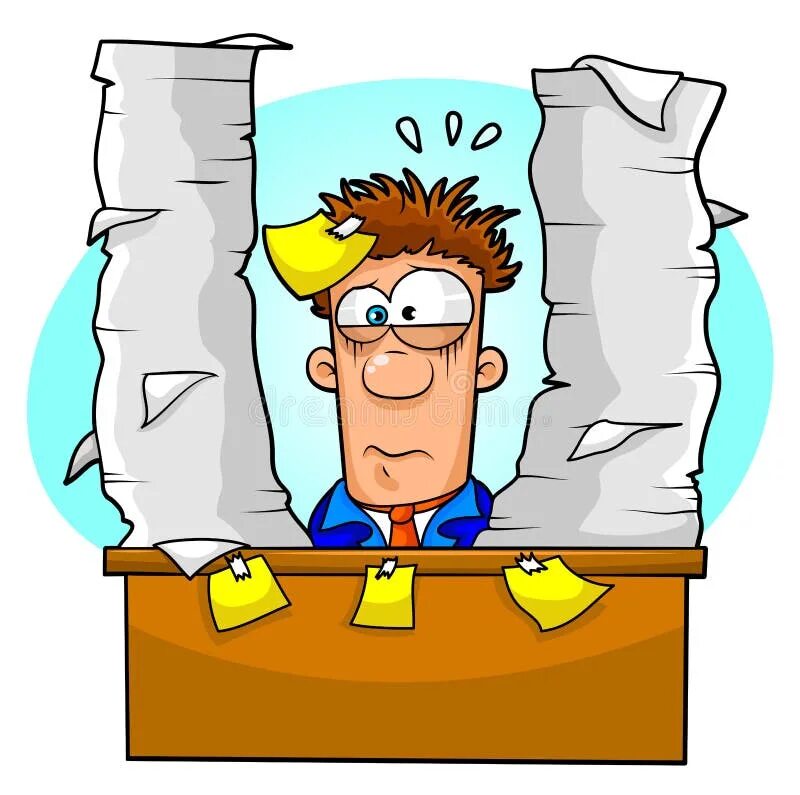 Работник картинки прикольные Funny Stressed Cartoon Character - Office Worker Sitting Stock Vector - Illustra