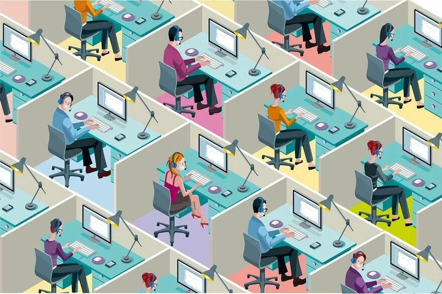 Работник зала картинка Isometric Office Cubicles in 2022 Customer service cover letter, Isometric, Call