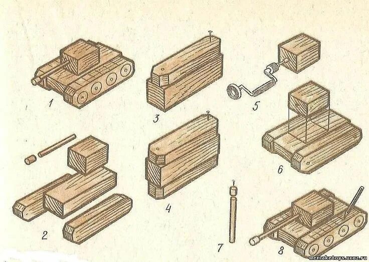 Работы из дерева фото чертежи Игрушки и поделки своими руками - Игрушка танк Поделки, Деревянные игрушки, Дере