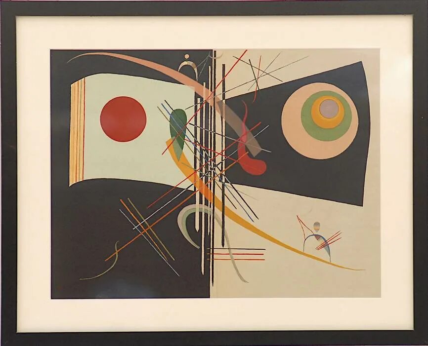 Работы кандинского фото WASSILY KANDINSKY 'Improvisation XXXI', lithograph 1969, printed by Maeght, 33cm