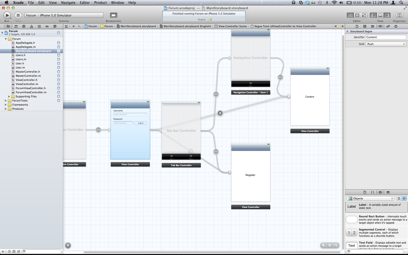 Работы своими руками схемы ios5 - Segue to Tab Bar Controller with performSegueWithIdentifier - Stack Overf