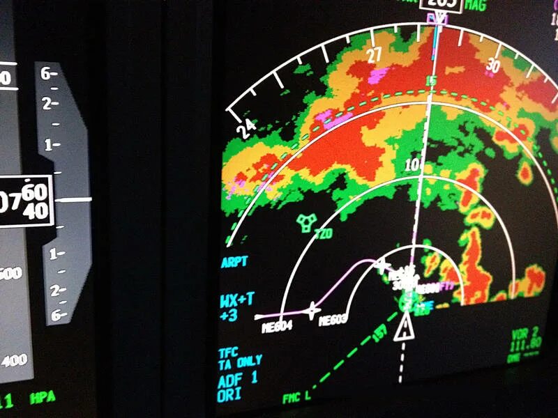 Радар самолета фото airline operations - When do pilots facing bad weather turn back (U-turn)? - Avi