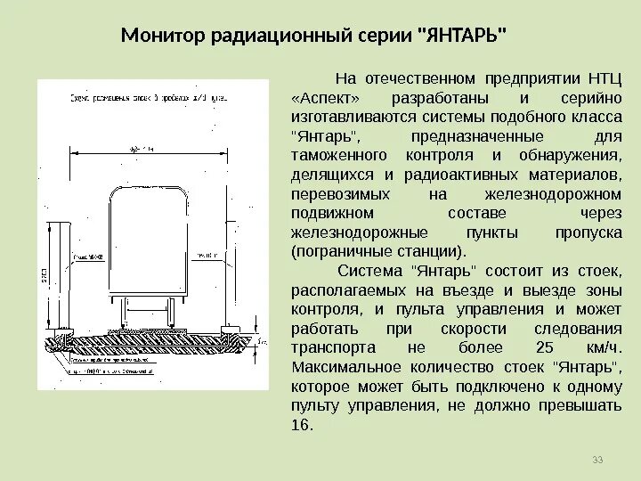 Радиационный комплекс янтарь 2 сн схема подключения Москва - 2016 Технические средства и