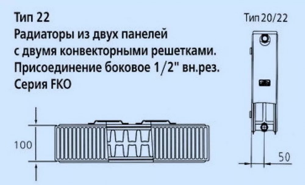 Радиатор керми боковое подключение 22 Радиатор Kermi FKO 22 900x2300 купить по выгодной цене с доставкой в магазине Ro