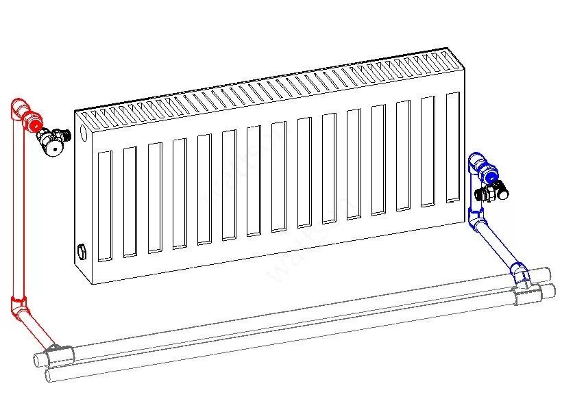 Радиатор перепутано подключение ПБ. Радиатор панельный с обвязкой, купить, цена, отзывы, фото