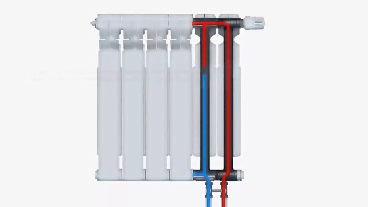 Радиатор с нижним подключением где подача Биметаллические и аллюминевые радиаторы с нижним подключением - YouTube