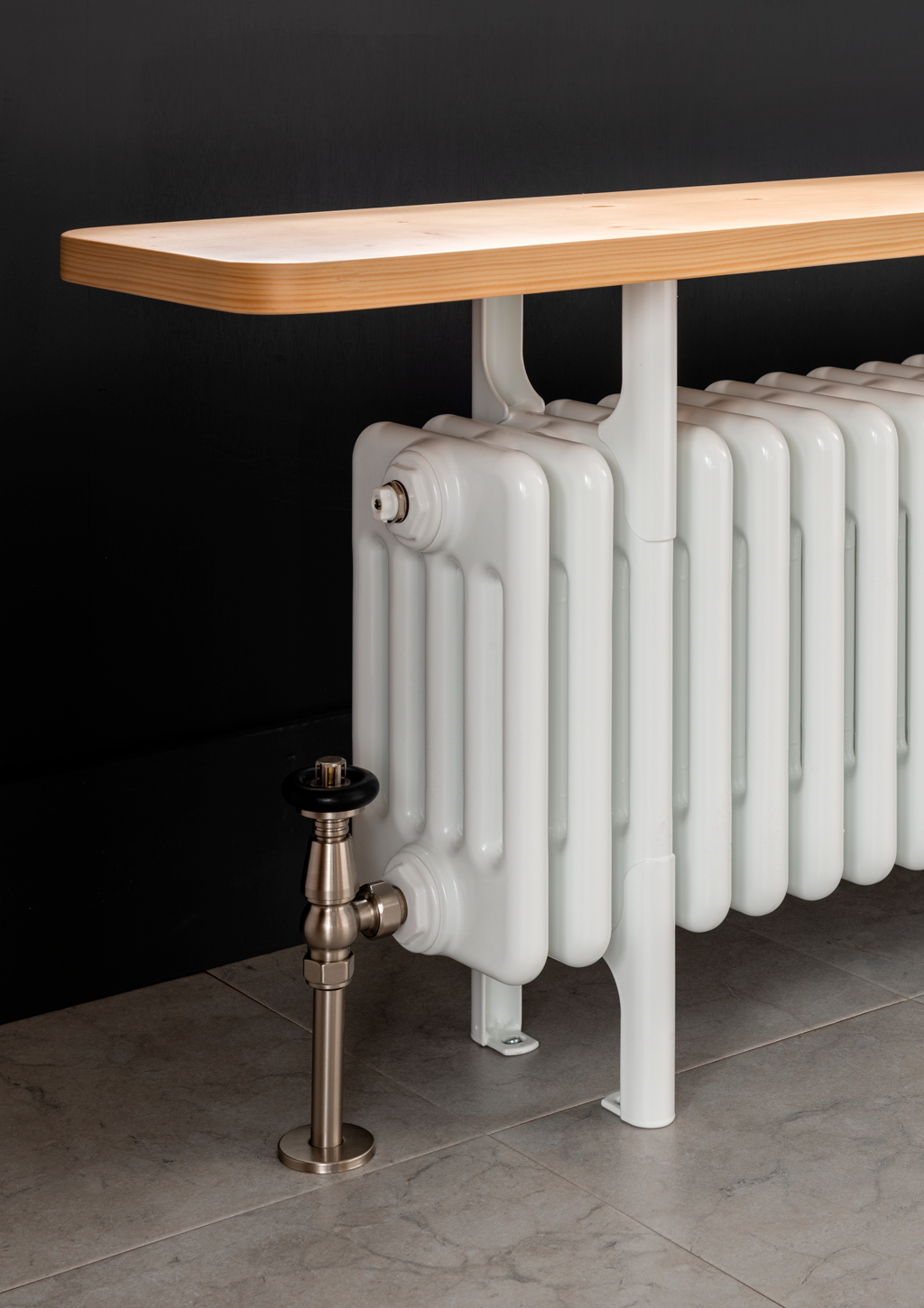 Радиатор скамейка с нижним подключением The Radiator Company :: Ancona ® Bench Seat Vertical Seating, Vertical radiators