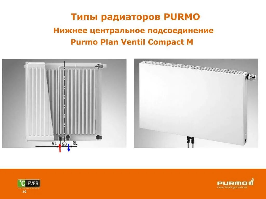 Радиатор ventil compact подключение Радиаторы purmo с нижним подключением фото Molot-Club.ru