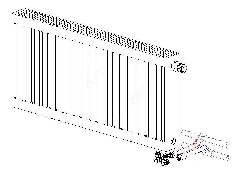 Радиатор ventil compact подключение ПБ. Радиатор панельный с обвязкой, купить, цена, отзывы, фото