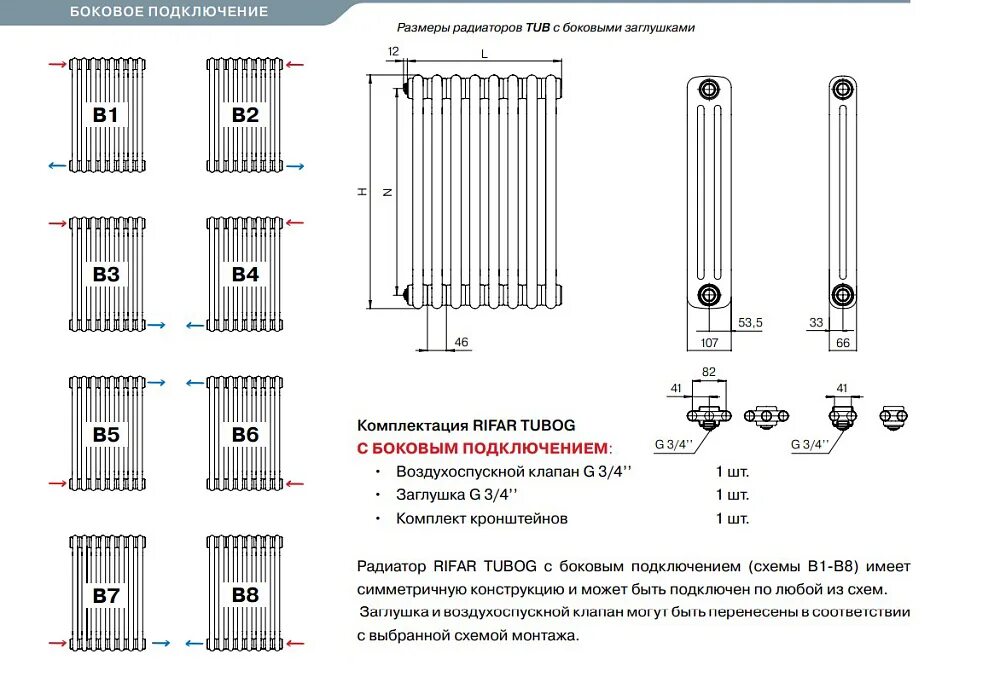 Радиаторы rifar с боковым подключением Стальной трубчатый радиатор отопления Rifar TUBOG TUB 2180-06-TI (Титан) купить 