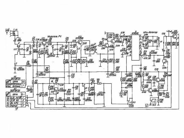 Радиоприемник океан 222 схема электрическая принципиальная Перестройка блока УКВ радиоприемников Верас РП-225 и Океан РП-222