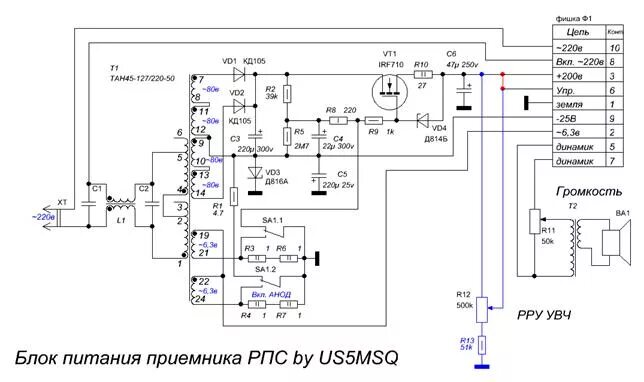 Радиоприемник рпс распайка панельки питания РПС очень хорош - звучание теплое и сочное, настоящий ламповый звук, но в однопо