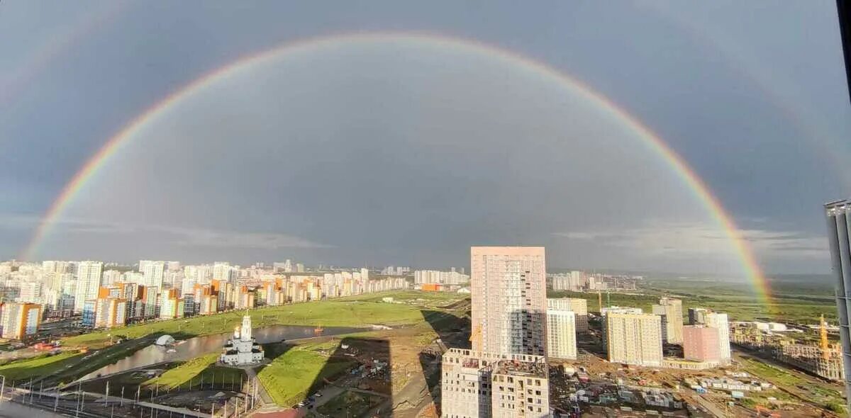 Радуга екатеринбург фото В Екатеринбурге после дождя- Радужно! Пикабу