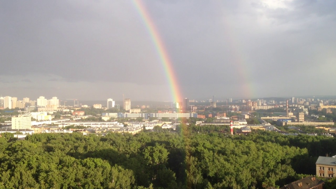 Радуга екатеринбург фото Екатеринбург Радуга над городом Ekaterinburg Rainbow Panoramic Vew - YouTube