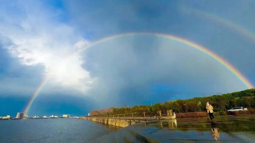 Радуга фото хабаровск Радуга связала два приграничных города на берегах Амура - Новости Амурской облас