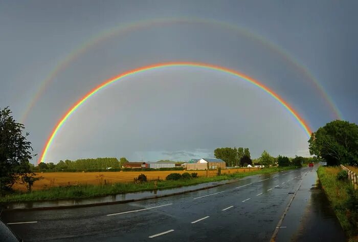 Радуга фото природное явление Full Double Rainbow - Northern Ireland - 9GAG