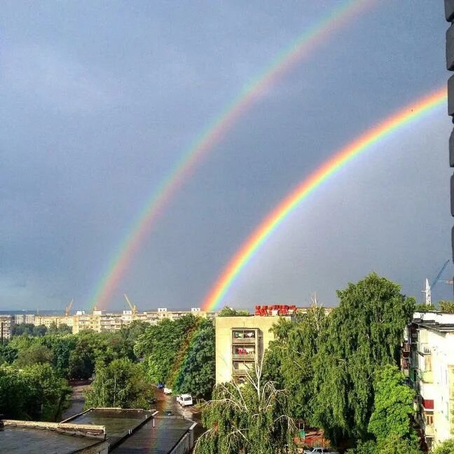 Радуга фото тамбов Тамбовчане делятся необычной радугой в социальных сетях - Новости Тамбова - Меди